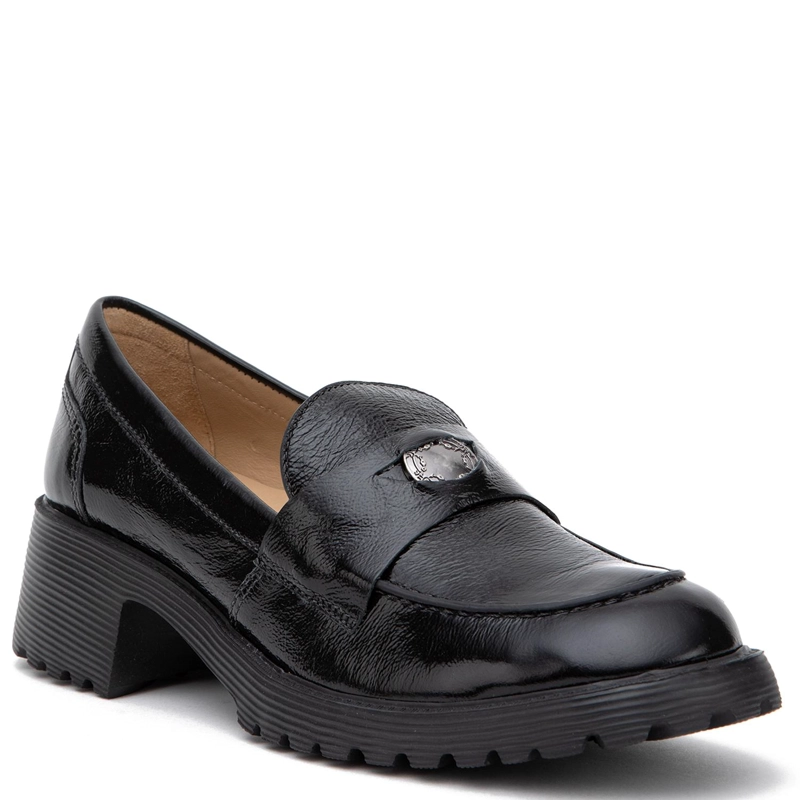 MOCASIN DE CUERO MUJER GACEL NEGRO BELEN - 3