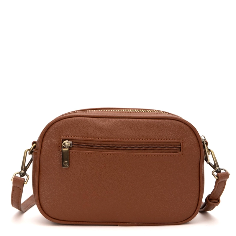CARTERA MUJER GACEL TOSTADO BANDOLERA GRANDE - 4