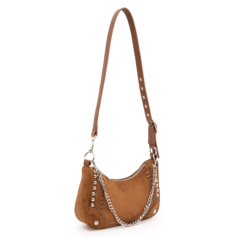 CARTERA MUJER GACEL CAMEL BANDOLERA PEQUEÑA - 4