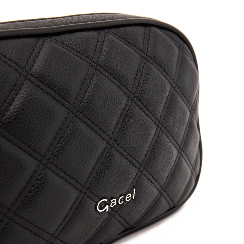 CARTERA MUJER GACEL NEGRO BANDOLERA GRANDE - 5