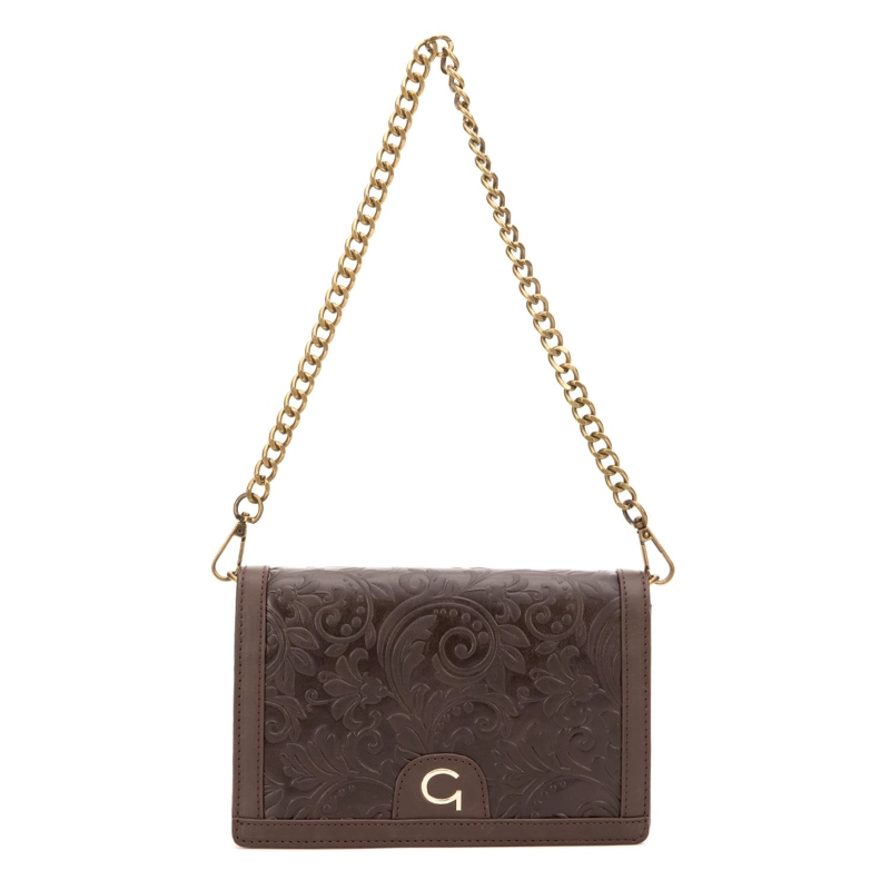 CARTERA MUJER GACEL CHOCOLATE RETRO CON TAPA - 2