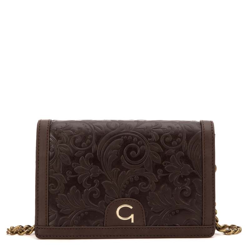 CARTERA MUJER GACEL CHOCOLATE RETRO CON TAPA - 3