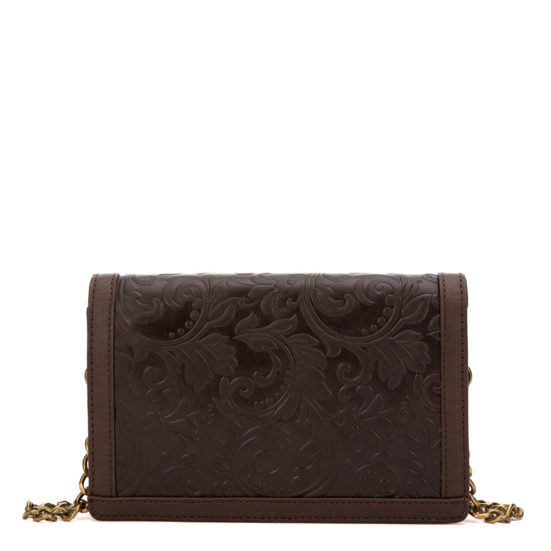 CARTERA MUJER GACEL CHOCOLATE RETRO CON TAPA - 5