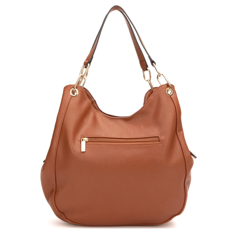 CARTERA MUJER GACEL TOSTADO DOS ASAS GRANDE - 2