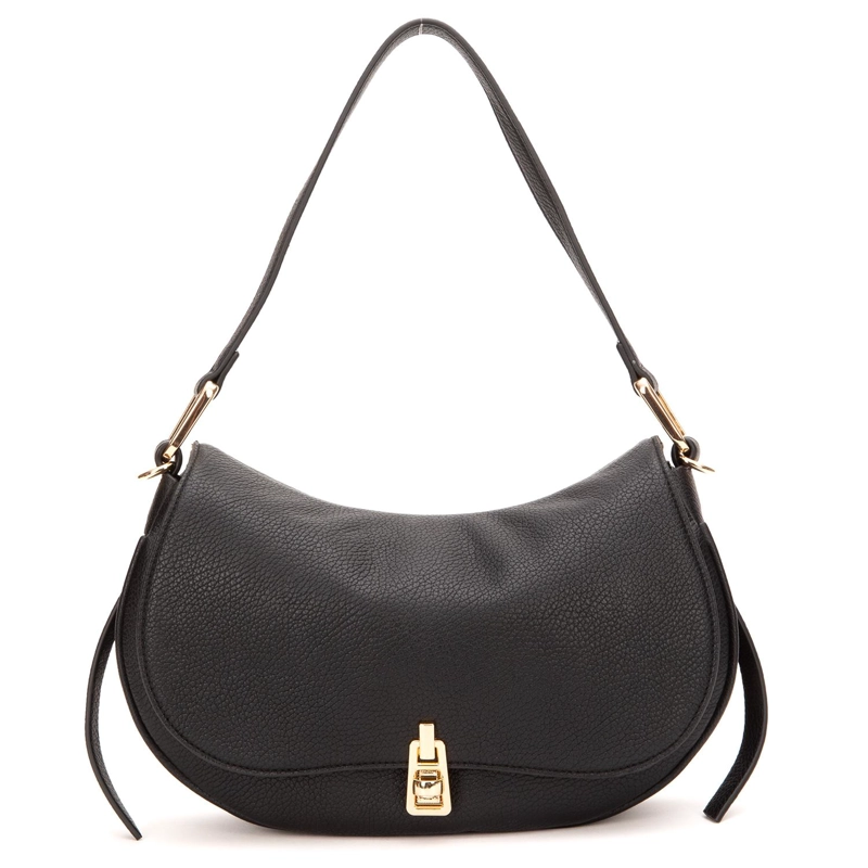 CARTERA MUJER GACEL NEGRO RETRO CON TAPA - 2
