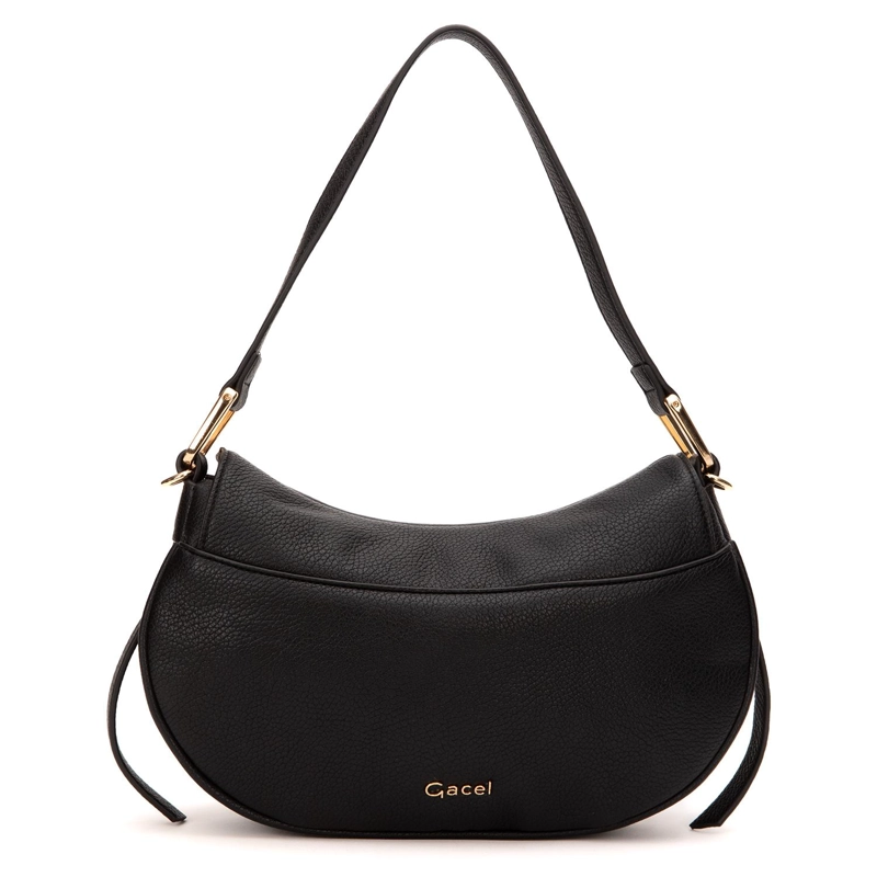 CARTERA MUJER GACEL NEGRO RETRO CON TAPA - 4