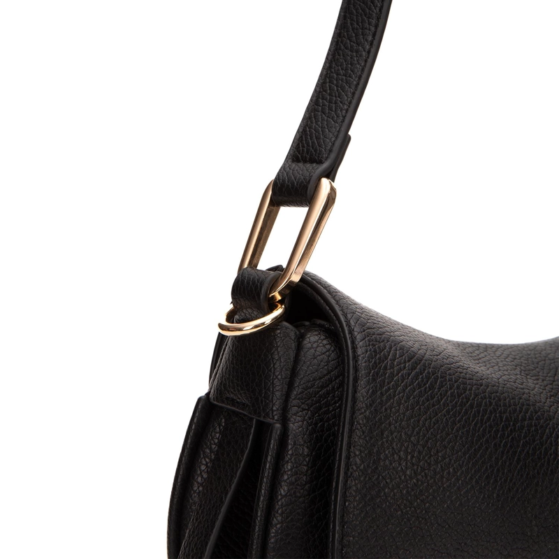 CARTERA MUJER GACEL NEGRO RETRO CON TAPA - 5