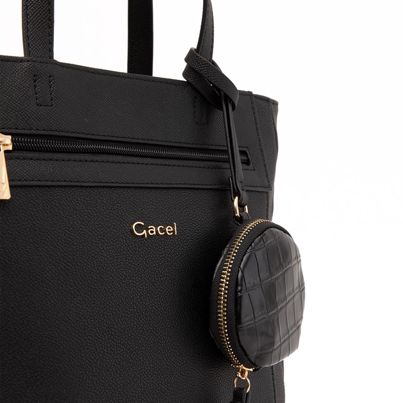 MOCHILA MUJER GACEL NEGRO GRANDE - 4