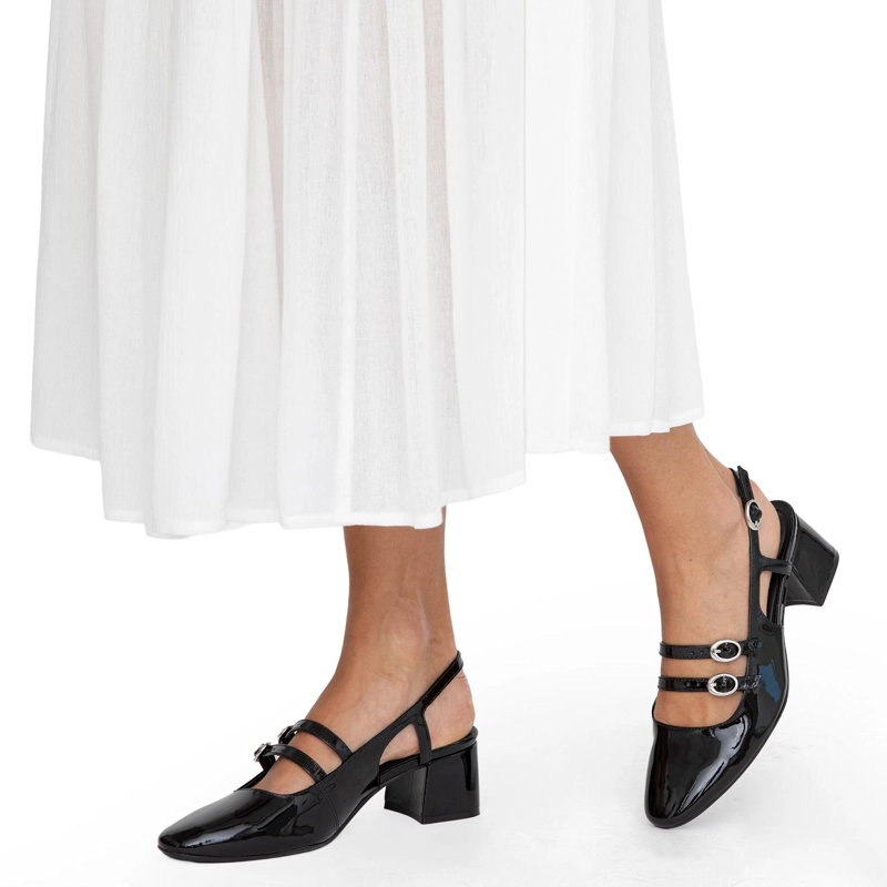 ZAPATO DE CUERO MUJER GACEL NEGRO VIVIENNE - 2