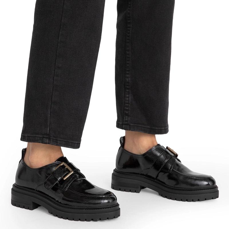 ZAPATO DE CUERO MUJER GACEL NEGRO TIMOTHY - 2