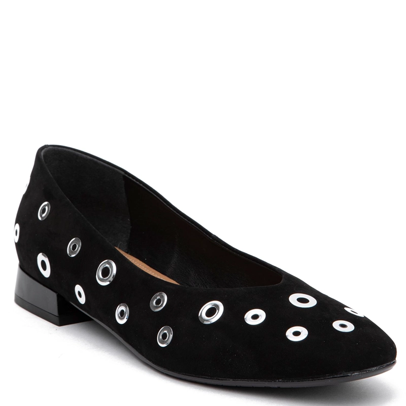 ZAPATO DE CUERO MUJER GACEL NEGRO LANA - 3