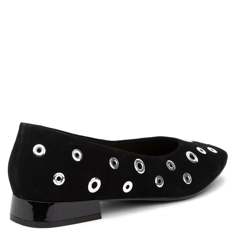 ZAPATO DE CUERO MUJER GACEL NEGRO LANA - 5