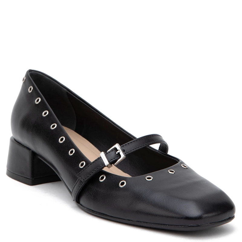 ZAPATO DE CUERO MUJER GACEL NEGRO OPHELIA - 3
