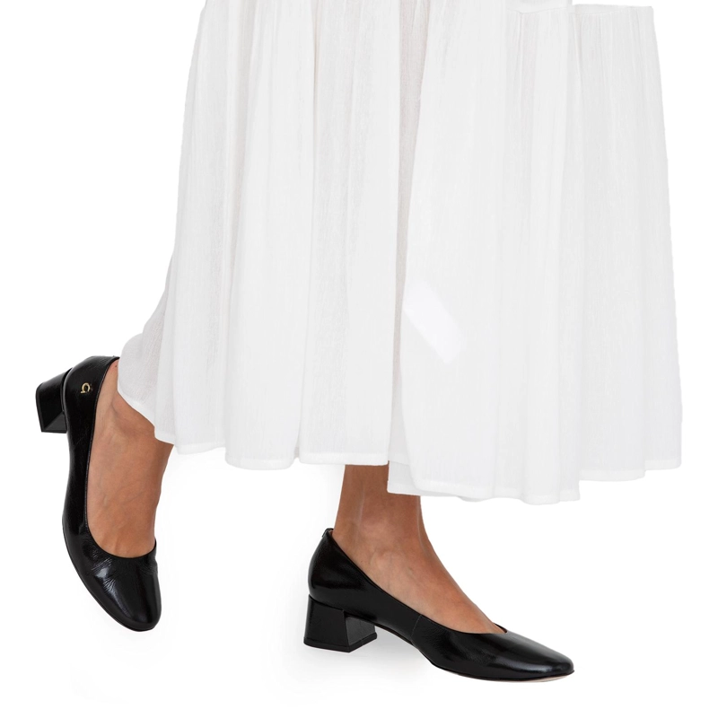 ZAPATO DE CUERO MUJER GACEL NEGRO BRERA - 2