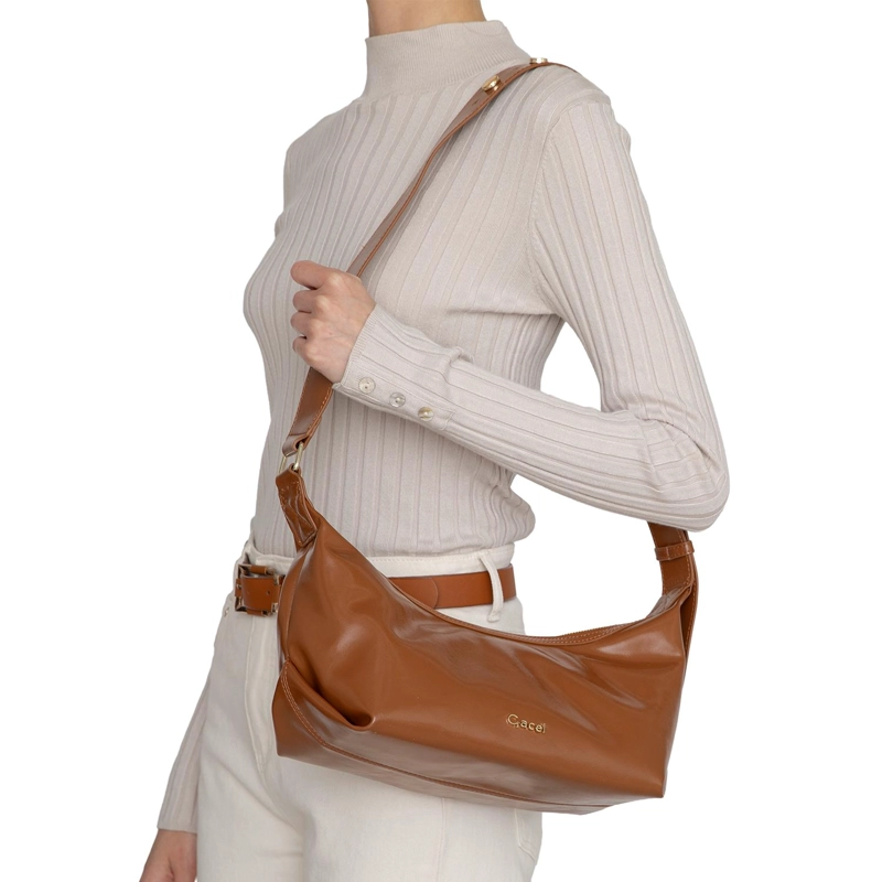 CARTERA MUJER GACEL CAMEL OVAL - 2
