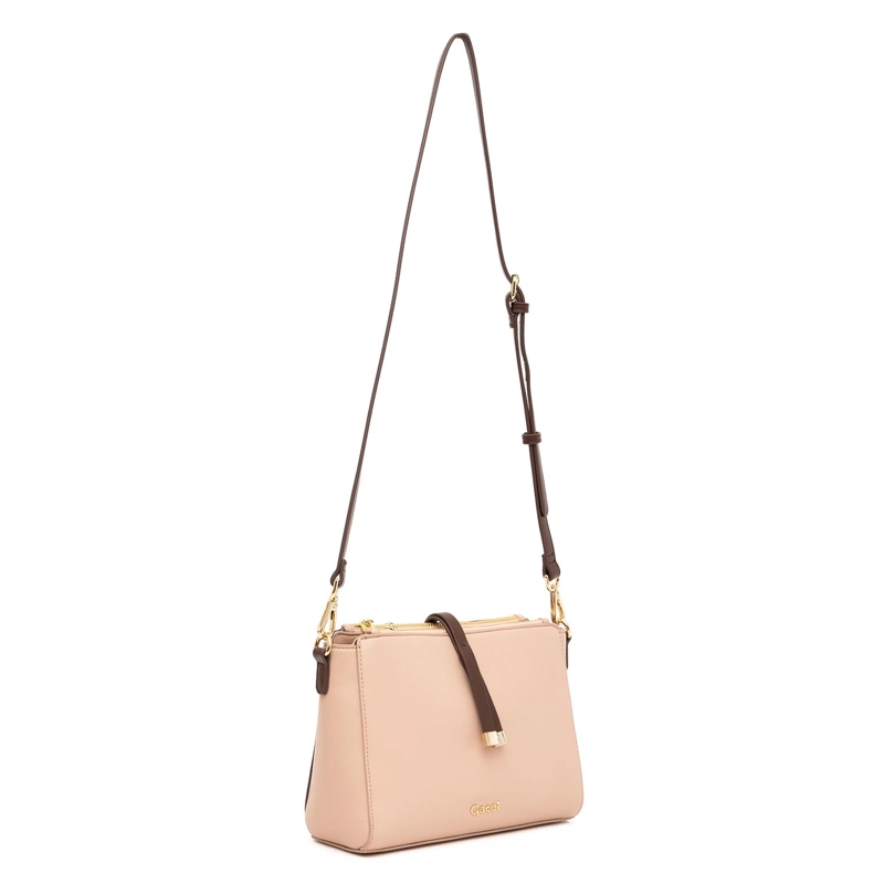 CARTERA MUJER GACEL OFF WHITE BANDOLERA GRANDE - 4