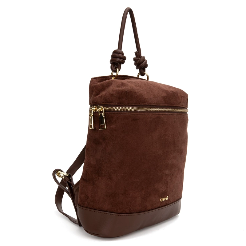 MOCHILA MUJER GACEL CHOCOLATE PEQUEÑA - 3