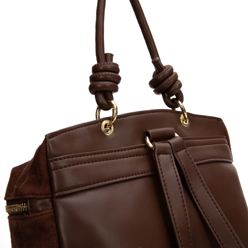 MOCHILA MUJER GACEL CHOCOLATE PEQUEÑA - 4
