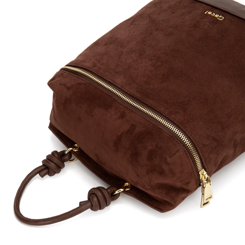 MOCHILA MUJER GACEL CHOCOLATE PEQUEÑA - 5