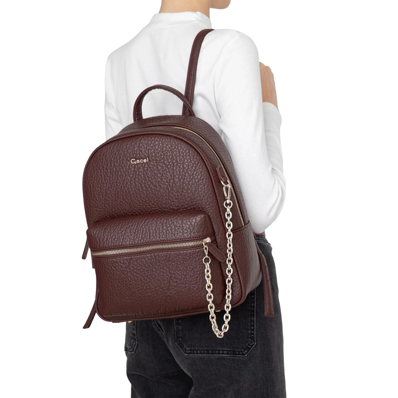 MOCHILA MUJER GACEL CHOCOLATE GRANDE - 2