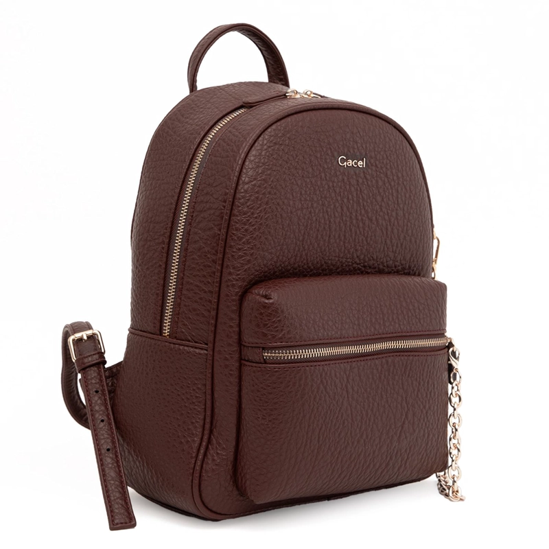 MOCHILA MUJER GACEL CHOCOLATE GRANDE - 4