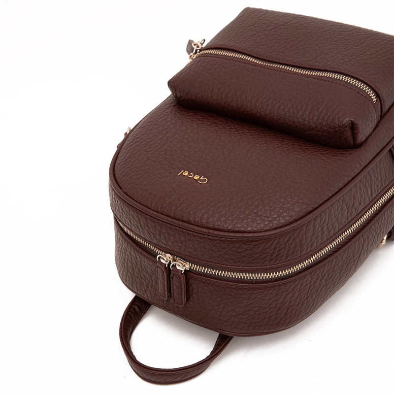 MOCHILA MUJER GACEL CHOCOLATE GRANDE - 5