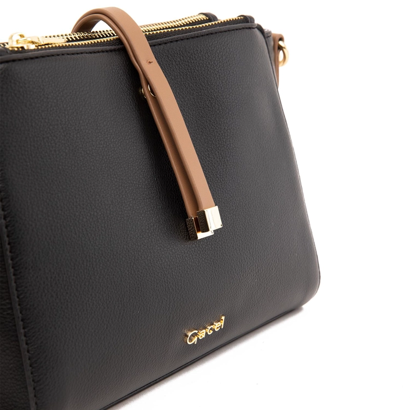 CARTERA MUJER GACEL NEGRO BANDOLERA GRANDE - 5