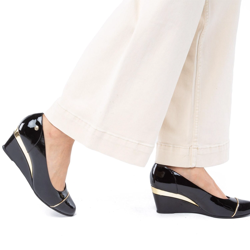 ZAPATO DE CUERO MUJER GACEL NEGRO IVONNE 0660431 - 2