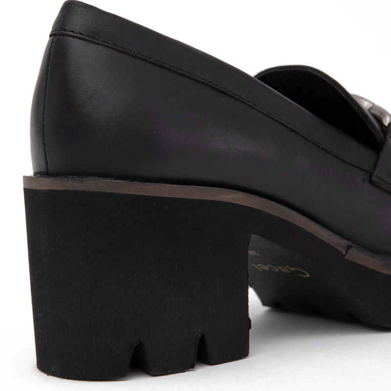 ZAPATO DE CUERO MUJER GACEL NEGRO RANYA - 4