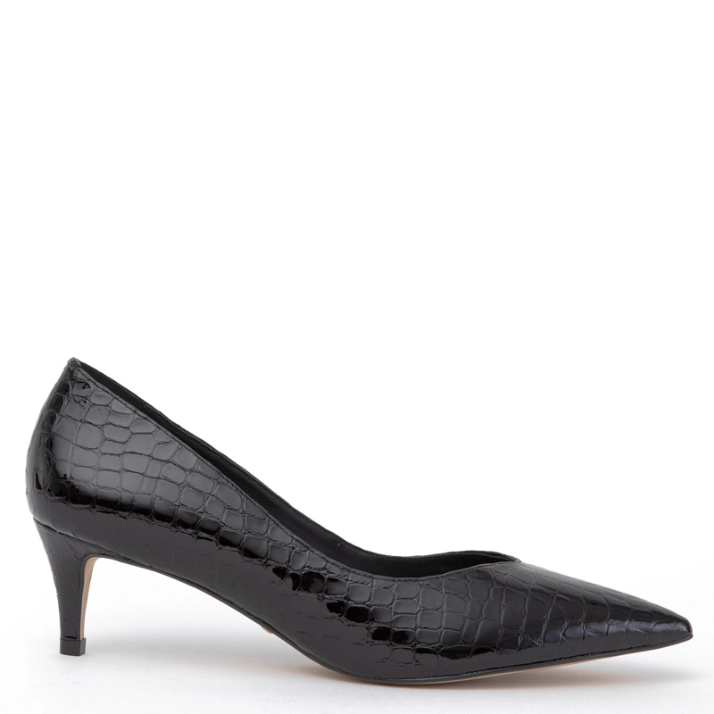 ZAPATO DE CUERO MUJER GACEL NEGRO DAN - 1