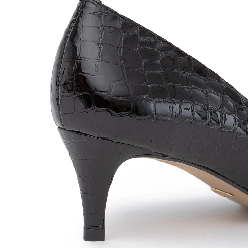 ZAPATO DE CUERO MUJER GACEL NEGRO DAN - 4