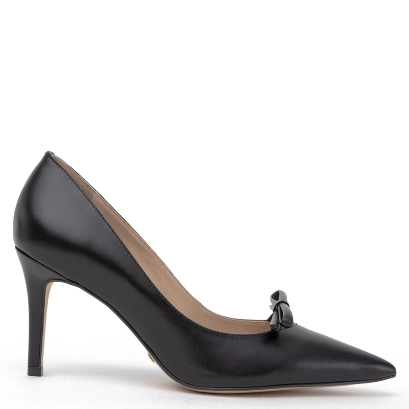 ZAPATO DE CUERO MUJER GACEL NEGRO MONICA - 1