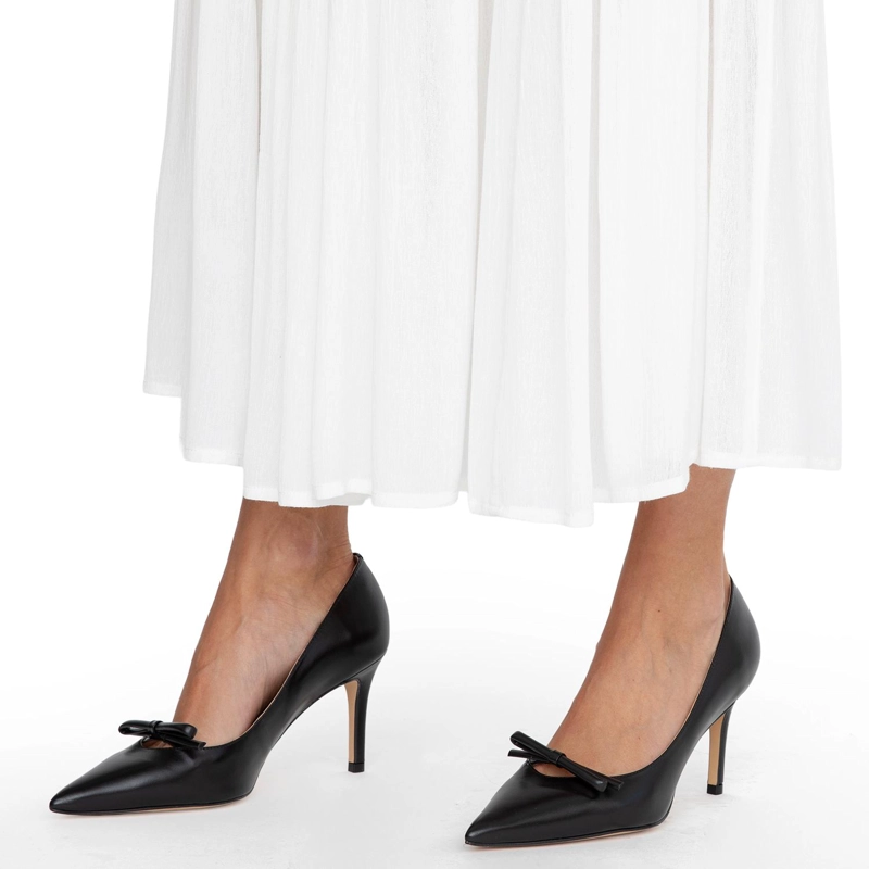 ZAPATO DE CUERO MUJER GACEL NEGRO MONICA - 2