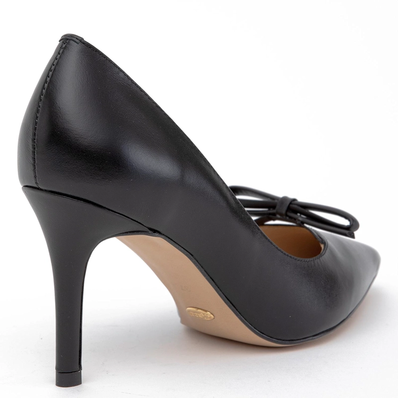 ZAPATO DE CUERO MUJER GACEL NEGRO MONICA - 5