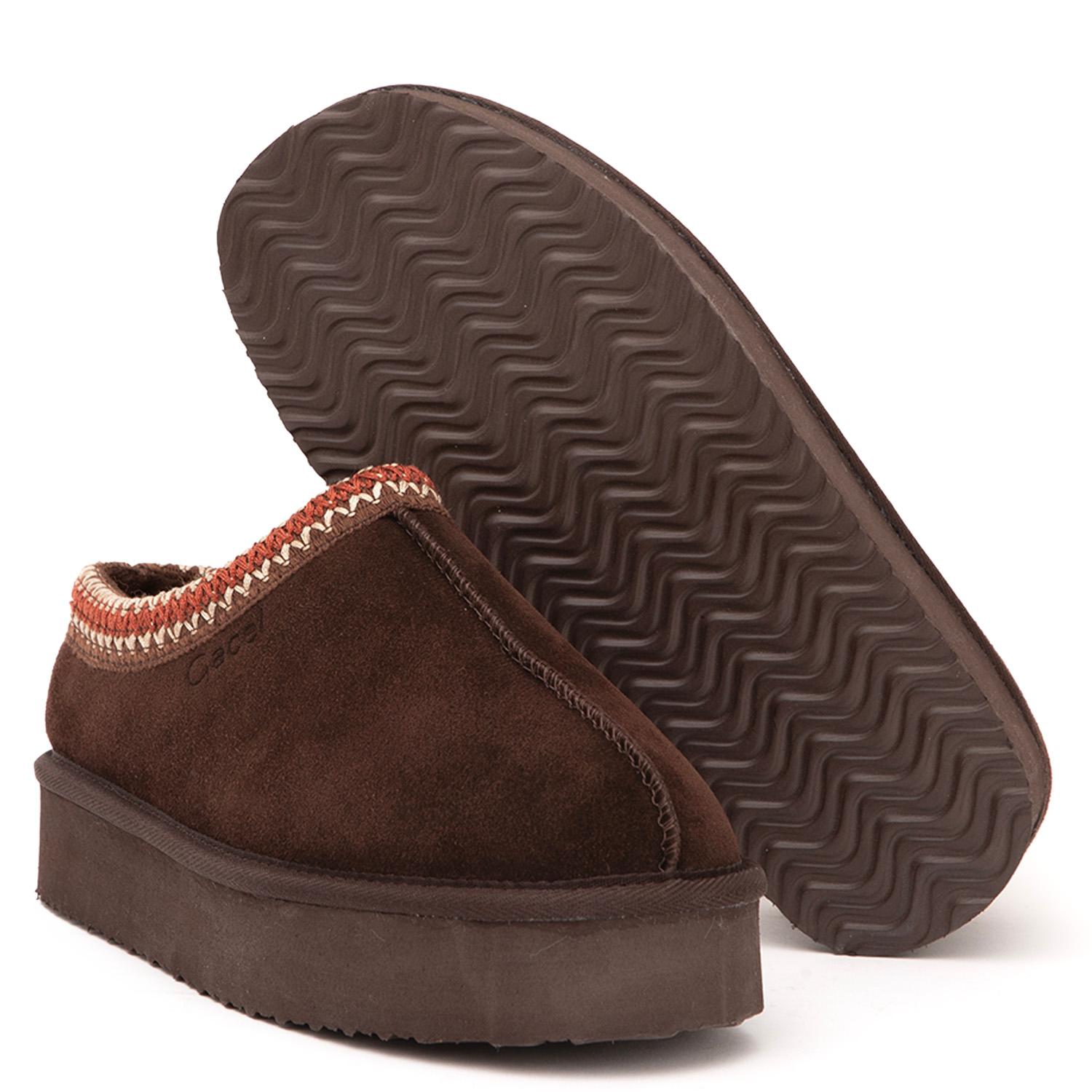PANTUFLA - CASUAL - GACEL - CHOCOLATE - 4