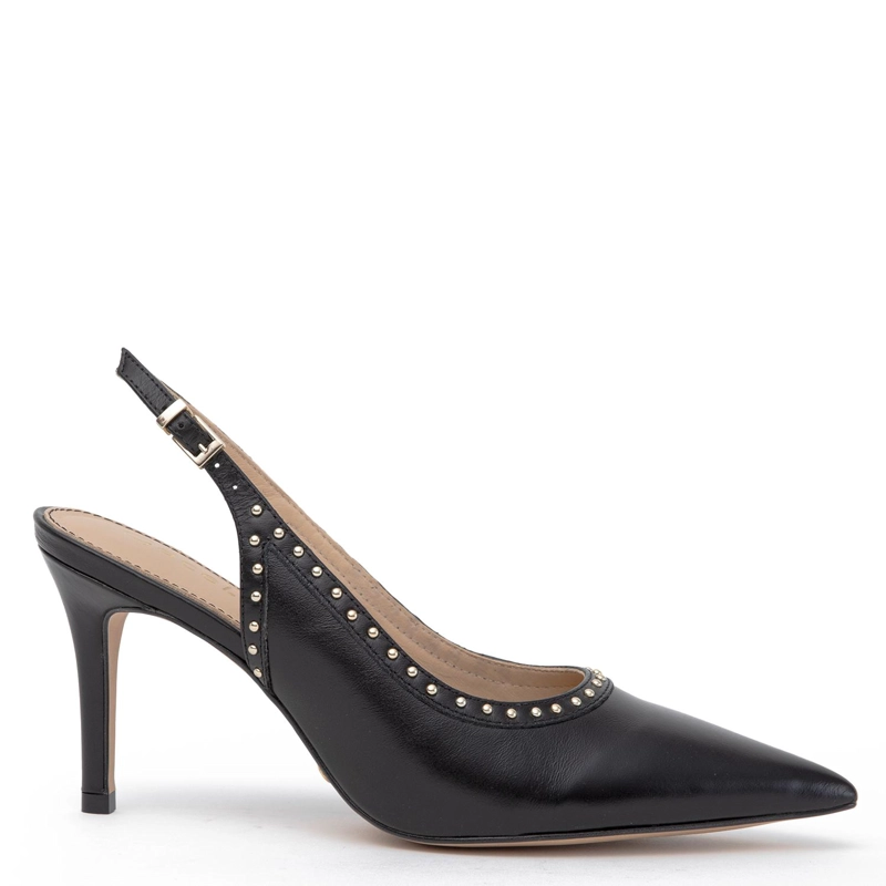 ZAPATO DE CUERO MUJER GACEL NEGRO MONICA - 1