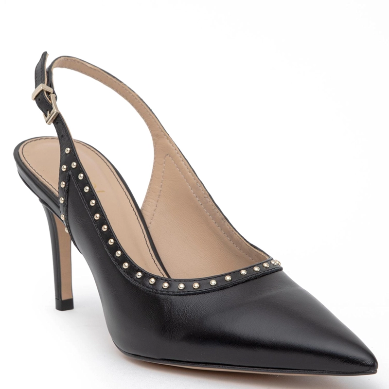ZAPATO DE CUERO MUJER GACEL NEGRO MONICA - 3