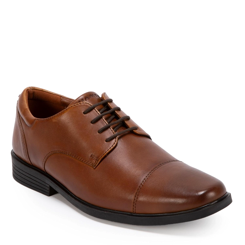 ZAPATO DE CUERO HOMBRE GUANTE DARK CAMEL LIGURIA 0035591 - 3