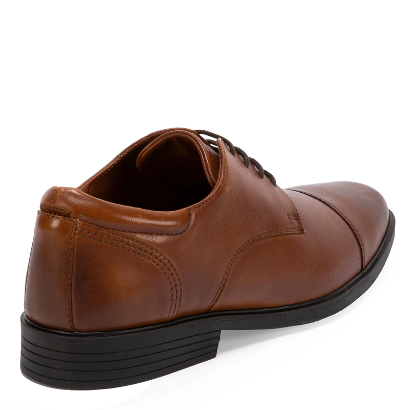 ZAPATO DE CUERO HOMBRE GUANTE DARK CAMEL LIGURIA 0035591 - 5