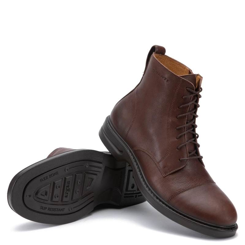 BOTIN DE CUERO HOMBRE GUANTE CHOCOLATE ARGAN - 4