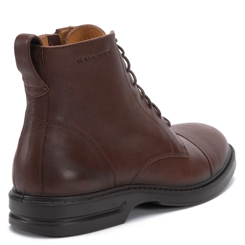 BOTIN DE CUERO HOMBRE GUANTE CHOCOLATE ARGAN - 5