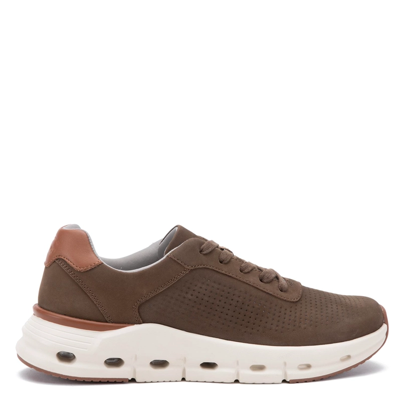 ZAPATO DE CUERO HOMBRE GUANTE TAUPE DAMASCO 0036142 - 1