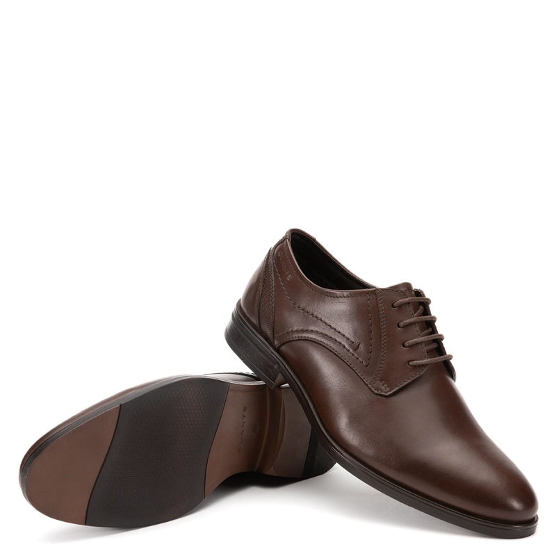 ZAPATO DE CUERO HOMBRE GUANTE CHOCOLATE PASCAL 0036208 - 4