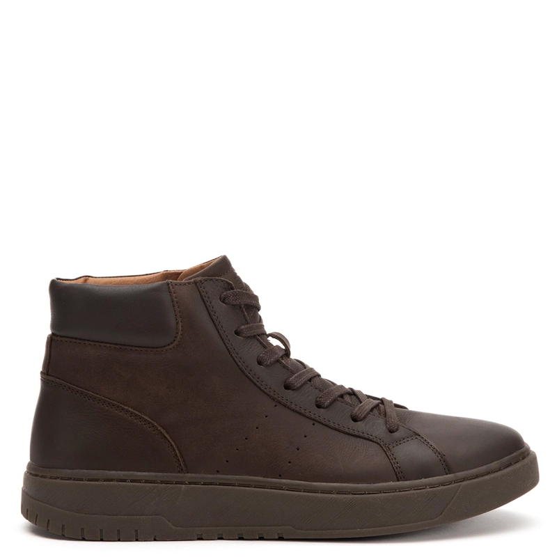 ZAPATILLA CAÑA ALTA DE CUERO HOMBRE GUANTE CHOCOLATE HONG KONG 0036322 - 1