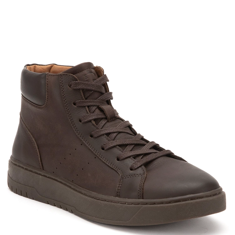 ZAPATILLA CAÑA ALTA DE CUERO HOMBRE GUANTE CHOCOLATE HONG KONG 0036322 - 3
