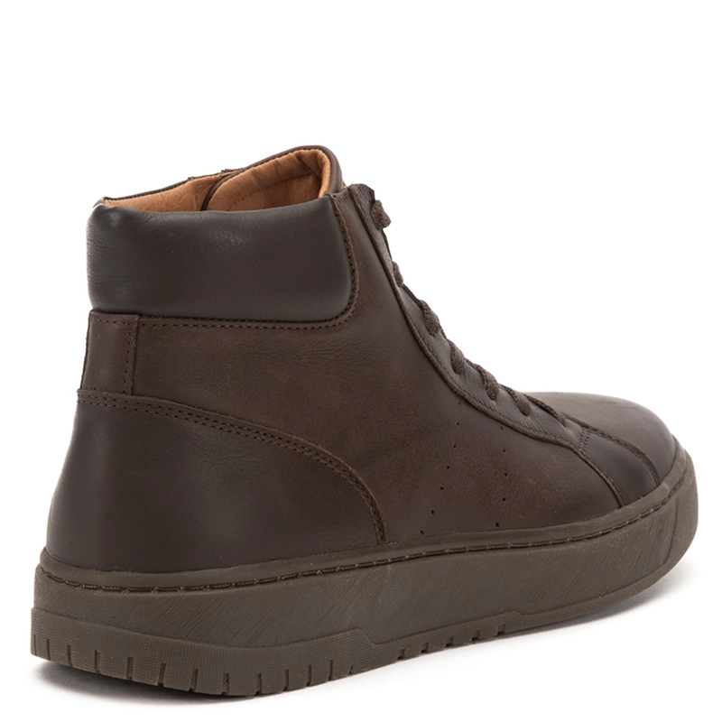 ZAPATILLA CAÑA ALTA DE CUERO HOMBRE GUANTE CHOCOLATE HONG KONG 0036322 - 5