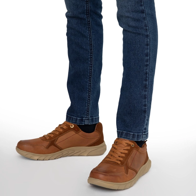 ZAPATO DE CUERO HOMBRE GUANTE TOSTADO MUMBAI 0036193 - 2