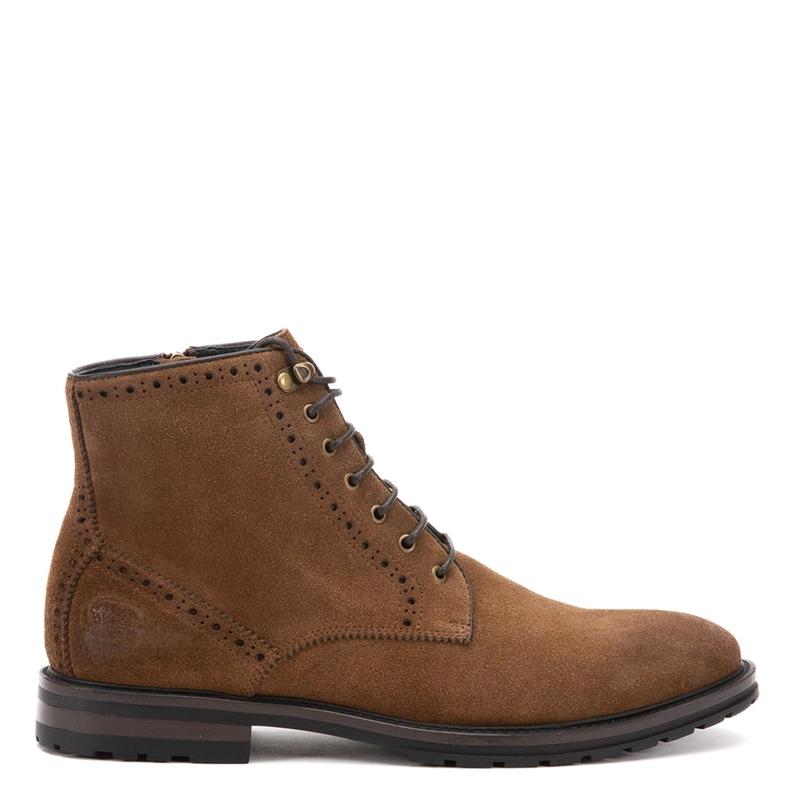 BOTIN DE CUERO HOMBRE GUANTE TOSTADO SOLLER - 1
