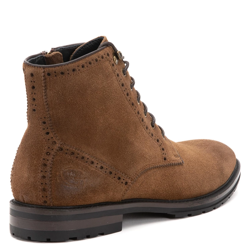 BOTIN DE CUERO HOMBRE GUANTE TOSTADO SOLLER - 5