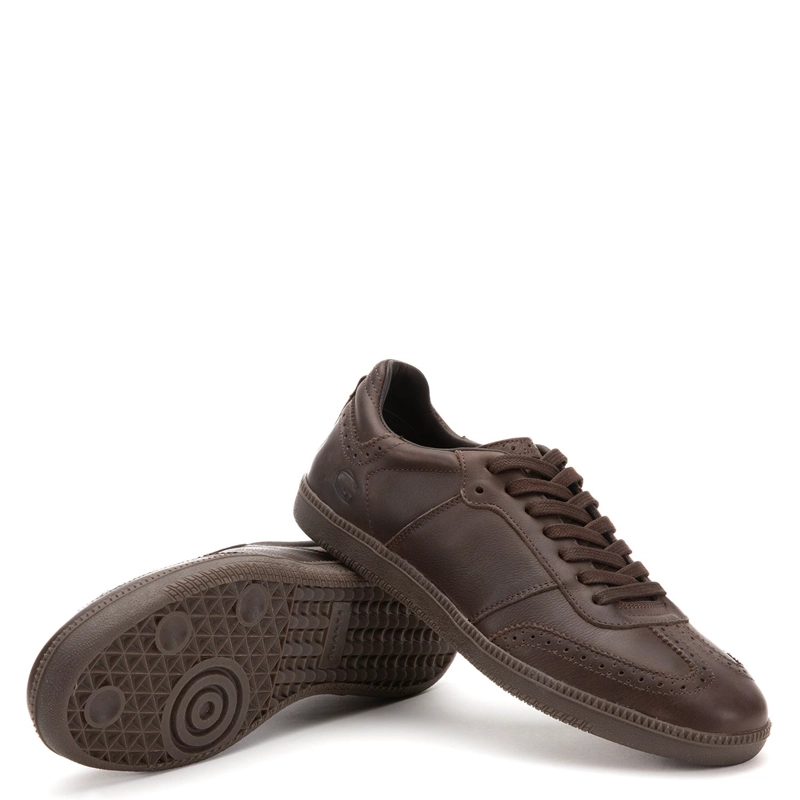 ZAPATILLA DE CUERO HOMBRE GUANTE CHOCOLATE KEITH 0036263 - 4